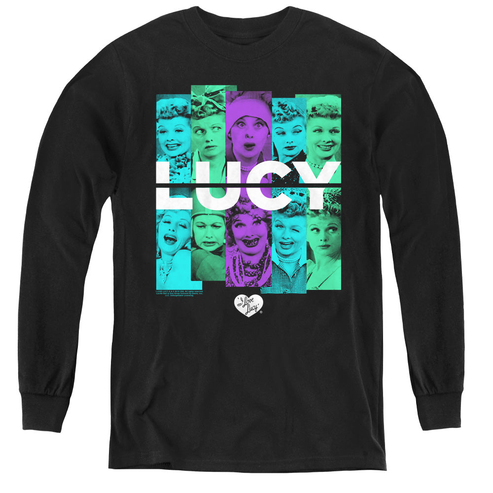 I LOVE LUCY/SHADES OF LUCY - YOUTH LONG SLEEVE TEE - BLACK