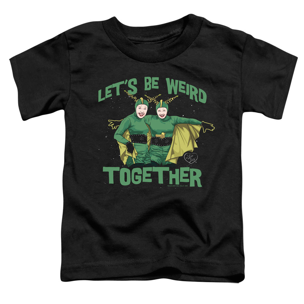 I LOVE LUCY/WEIRD TOGETHER - S/S TODDLER TEE - BLACK