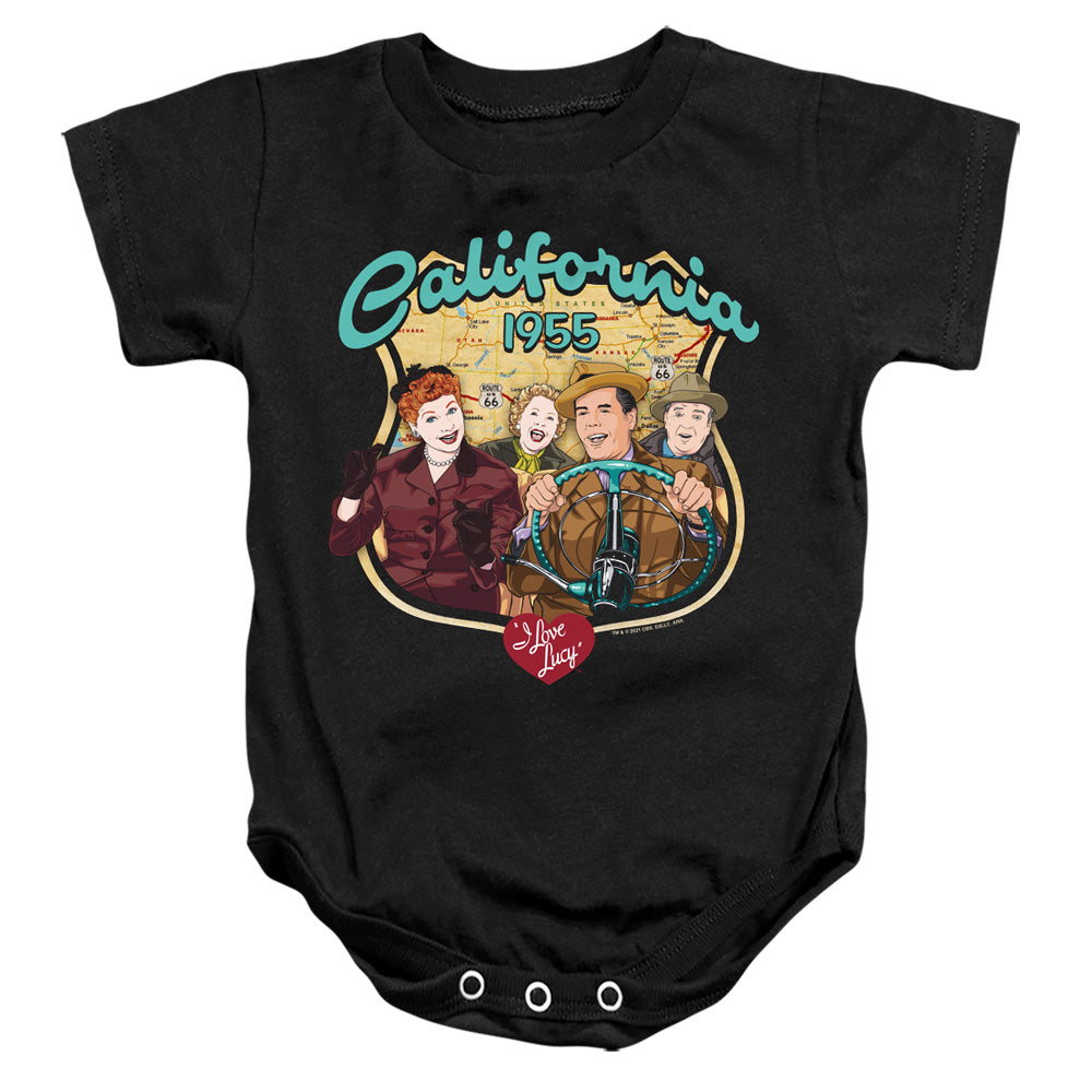 I LOVE LUCY/ROAD TRIP - INFANT SNAPSUIT - BLACK