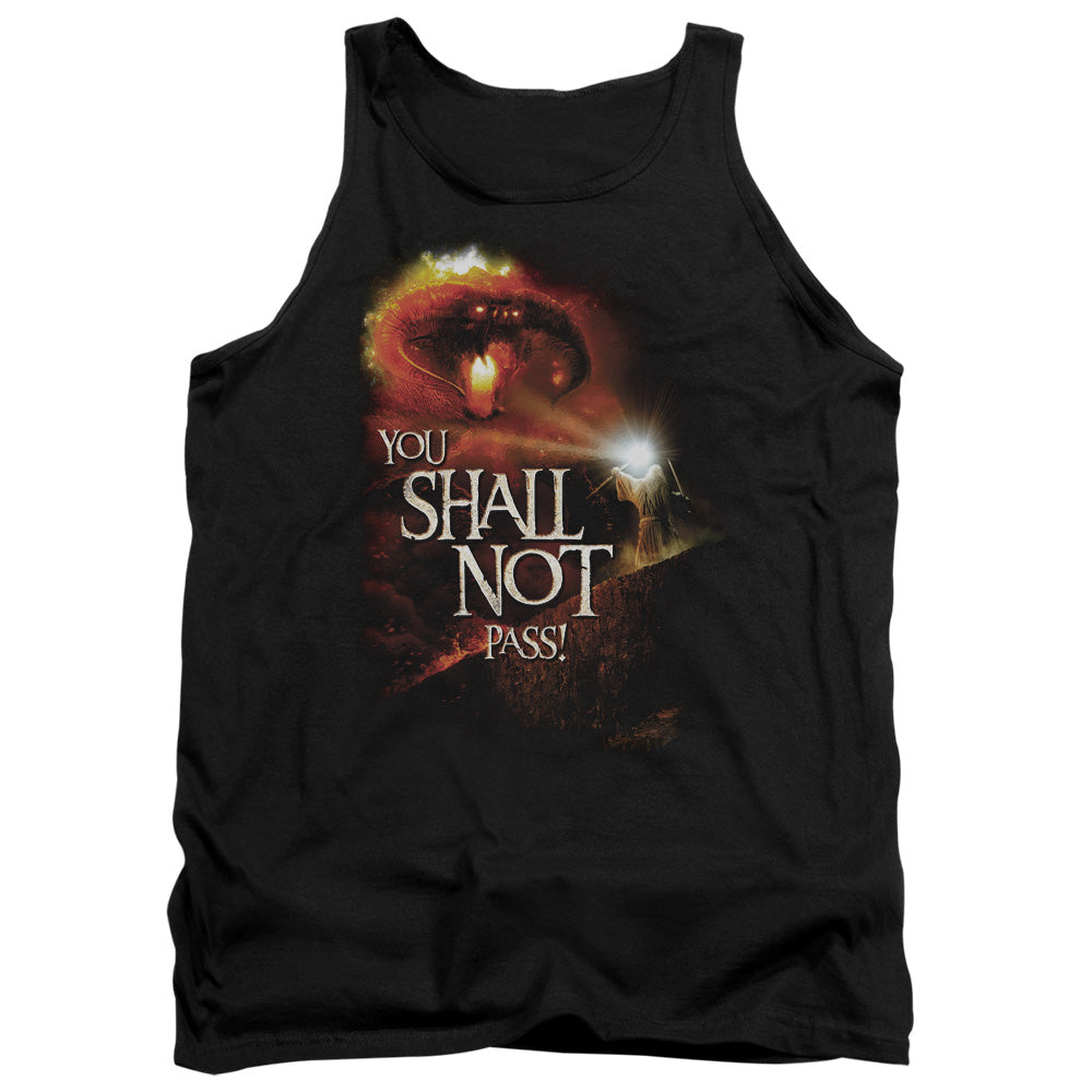 LOR/YOU SHALL NOT PASS - ADULT TANK - BLACK