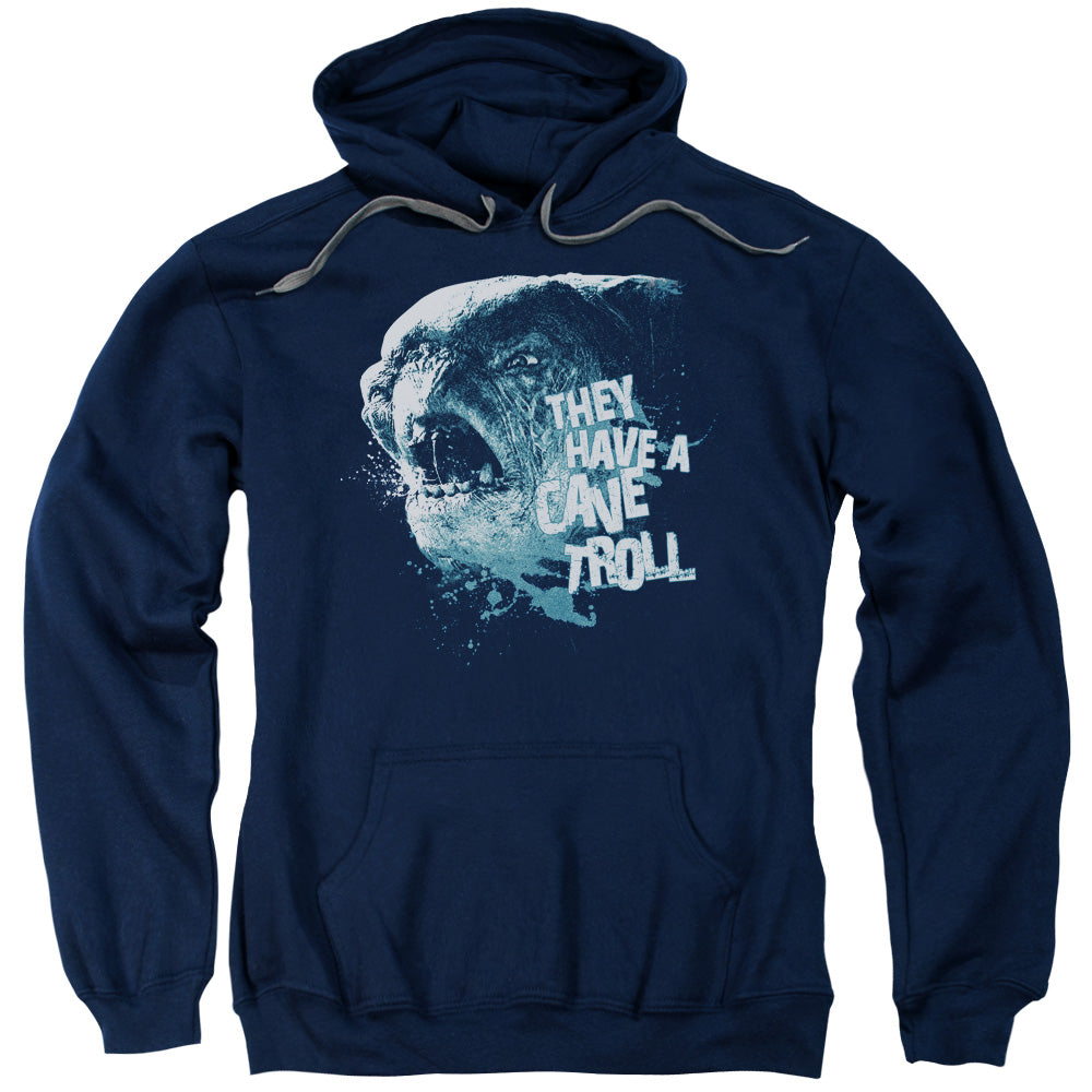 LOR/CAVE TROLL - ADULT PULLOVER HOODIE - NAVY