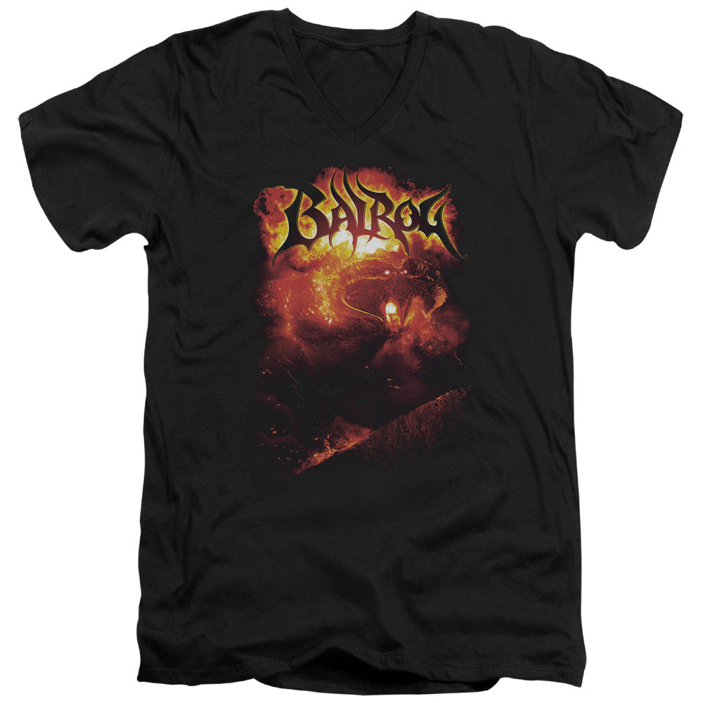 LOR/BALROG - S/S ADULT V-NECK 30/1 - BLACK