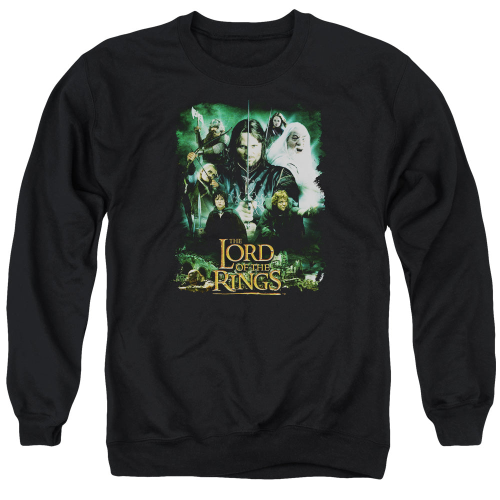 LORD OF THE RINGS/HERO GROUP - ADULT CREWNECK SWEATSHIRT - BLACK