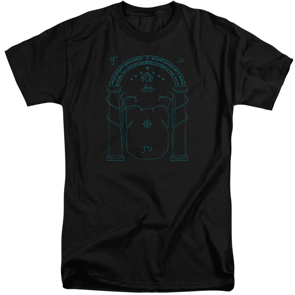 LORD OF THE RINGS/DOORS OF DURIN - S/S ADULT TALL 18/1 - BLACK