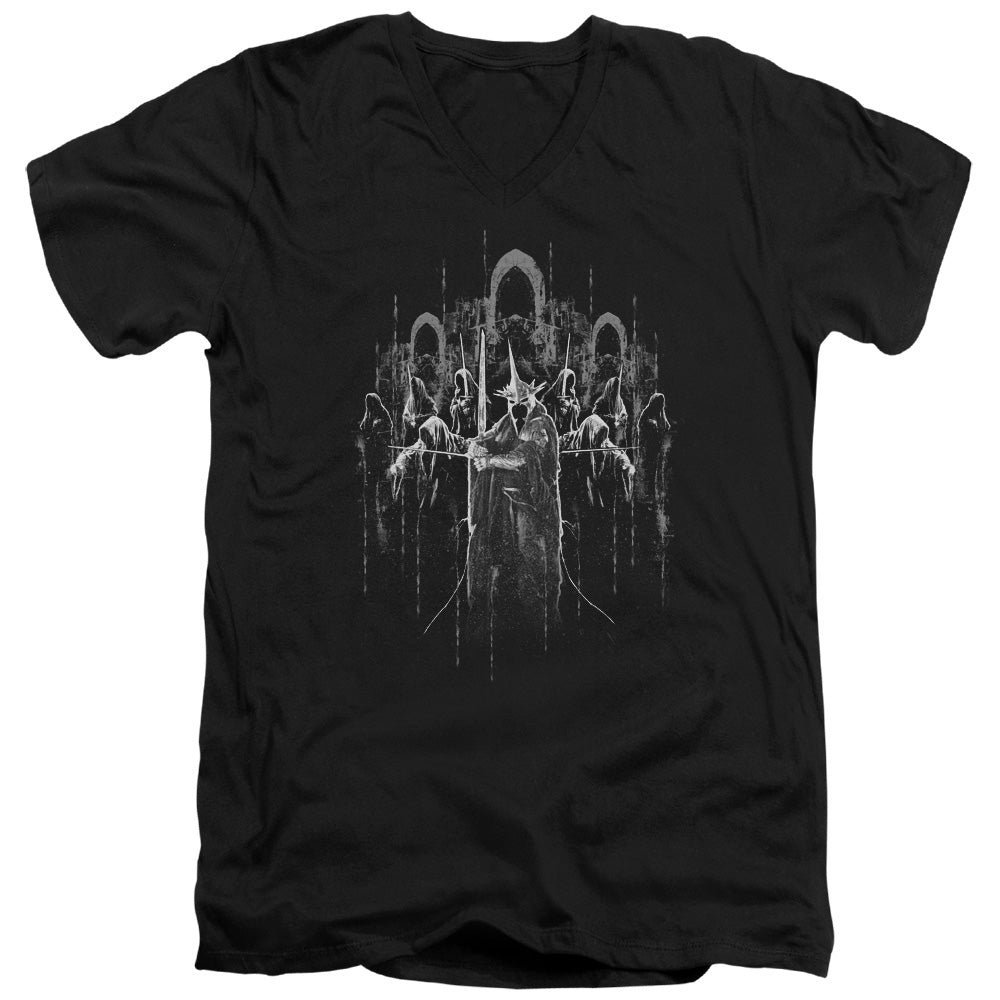 LORD OF THE RINGS/THE NINE - S/S ADULT V-NECK 30/1 - BLACK