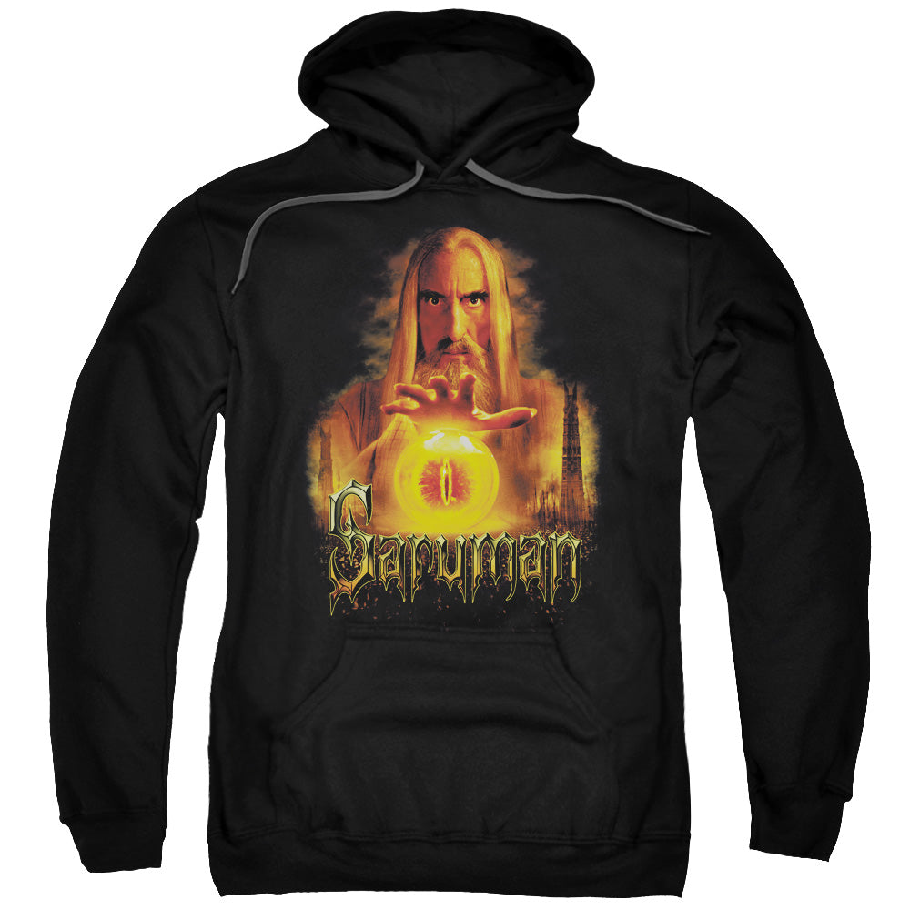 LOR/SARUMAN - ADULT PULLOVER HOODIE - BLACK