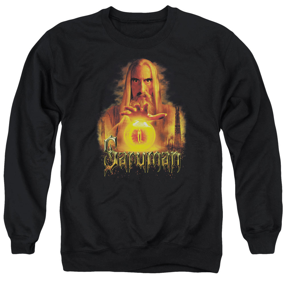 LOR/SARUMAN - ADULT CREWNECK SWEATSHIRT - BLACK