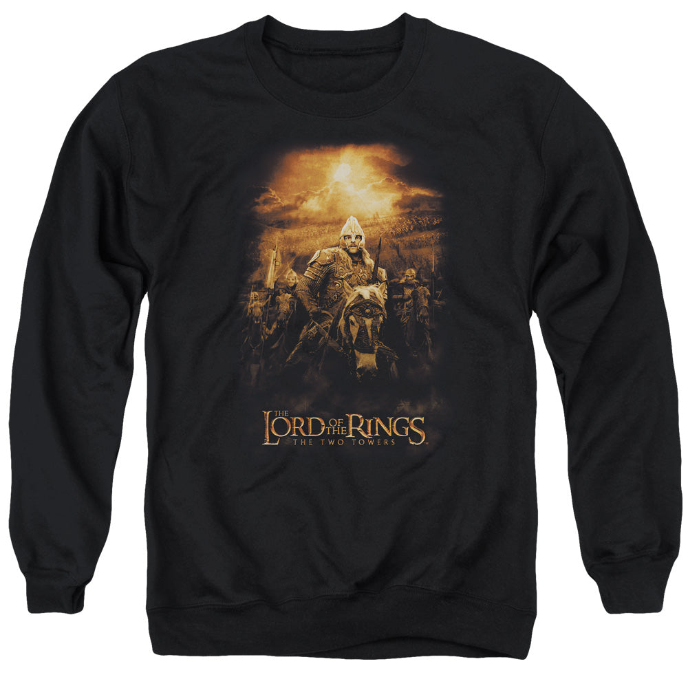 LOR/RIDERS OF ROHAN - ADULT CREWNECK SWEATSHIRT - BLACK