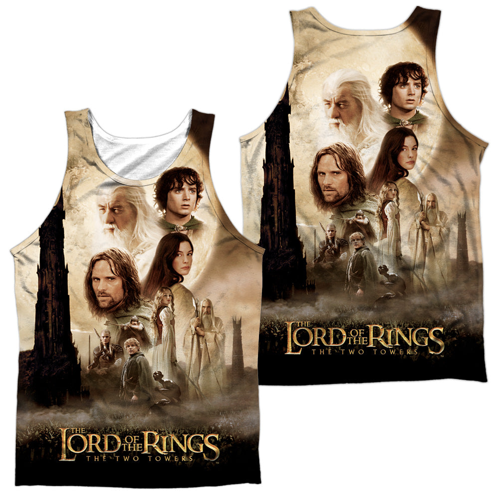 LOR/TOWERS POSTER (FRONT/BACK PRINT) - ADULT POLY TANK TOP - MULTI