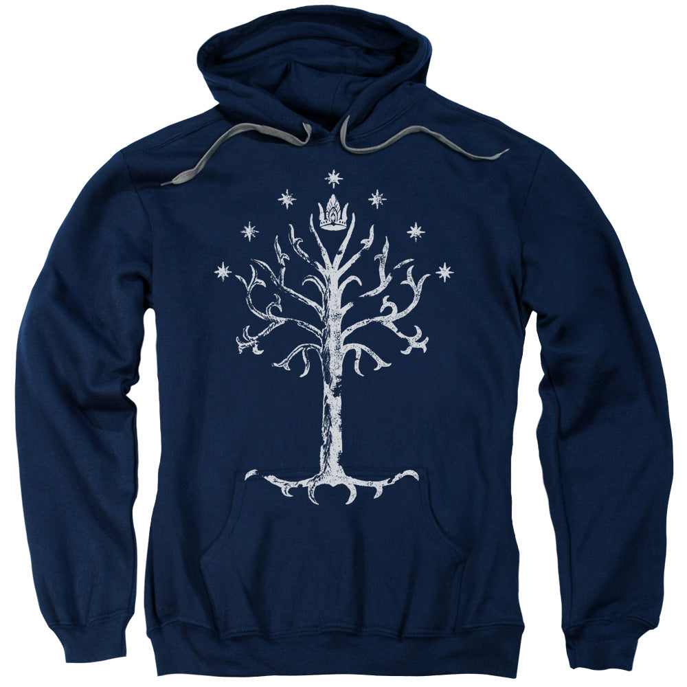 LOR/TREE OF GONDOR - ADULT PULLOVER HOODIE - NAVY