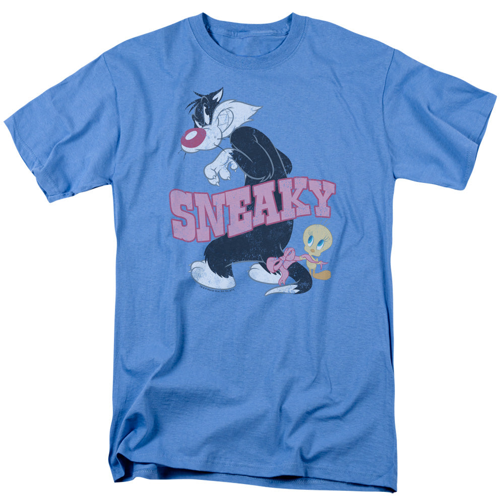 LOONEY TUNES/SNEAKY - S/S ADULT 18/1 - CAROLINA BLUE