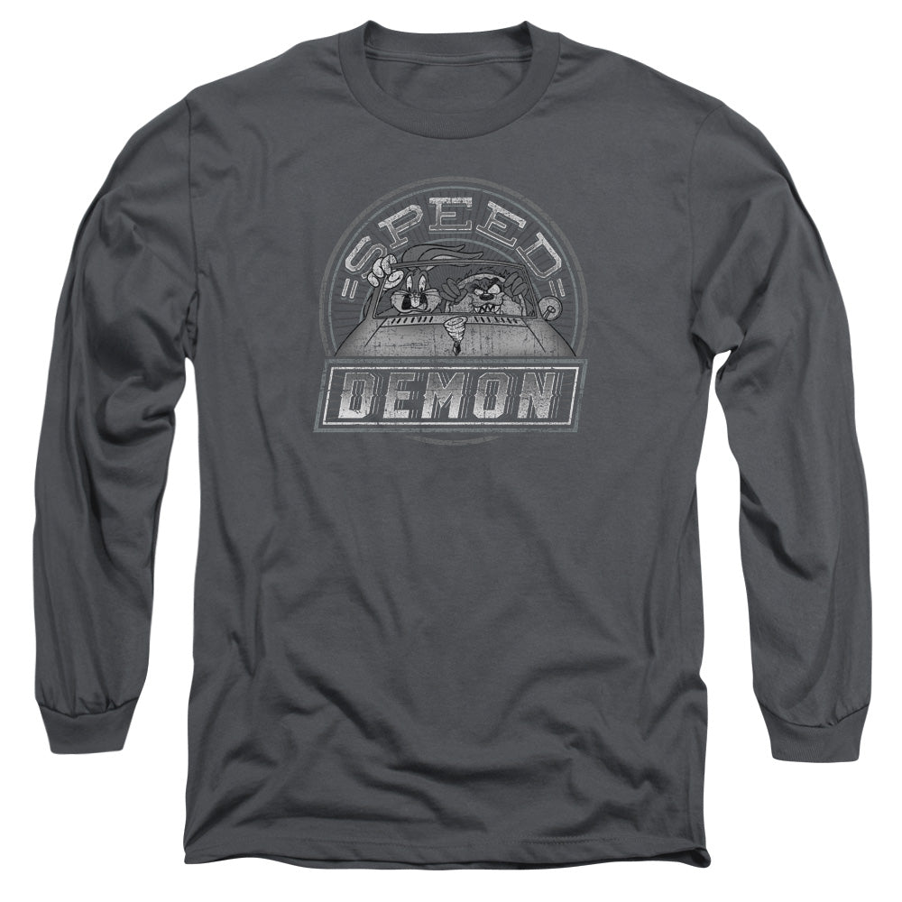 LOONEY TUNES/SPEED DEMON - L/S ADULT 18/1 - CHARCOAL