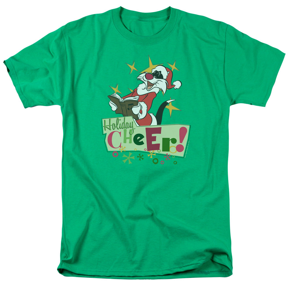 LOONEY TUNES/CHEER SYLVESTER - S/S ADULT 18/1 - KELLY GREEN