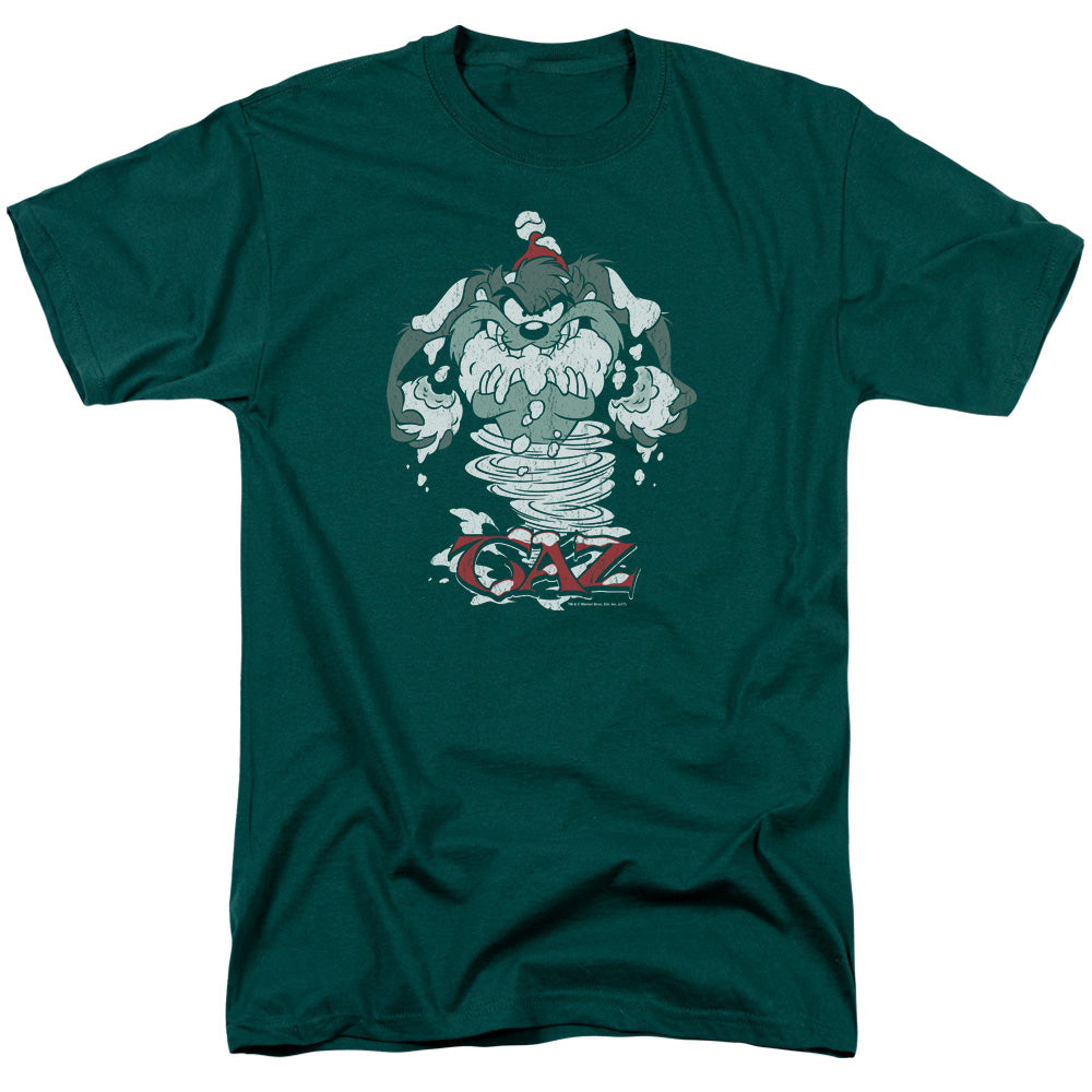 LOONEY TUNES/ABOMINABLE TAZMAN - S/S ADULT 18/1 - HUNTER GREEN