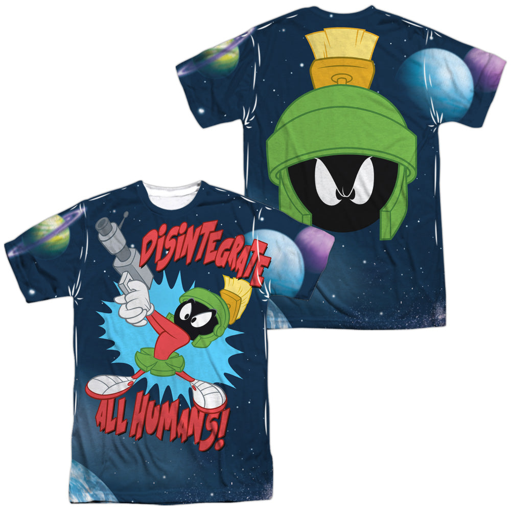 LOONEY TUNES/DISINTERGRATE (FRONT/BACK PRINT) - S/S ADULT POLY CREW - MULTI