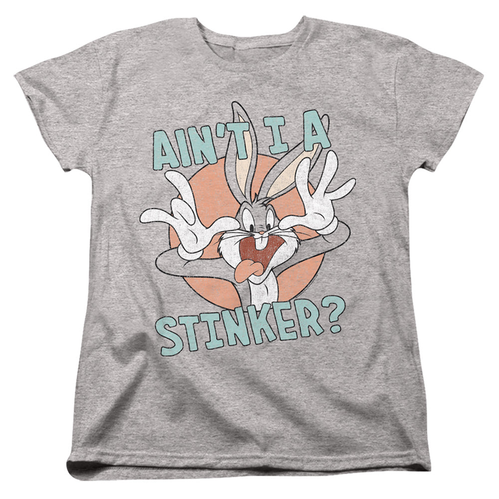 LOONEY TUNES/AINT I A STINKER - S/S WOMENS TEE - ATHLETIC HEATHER
