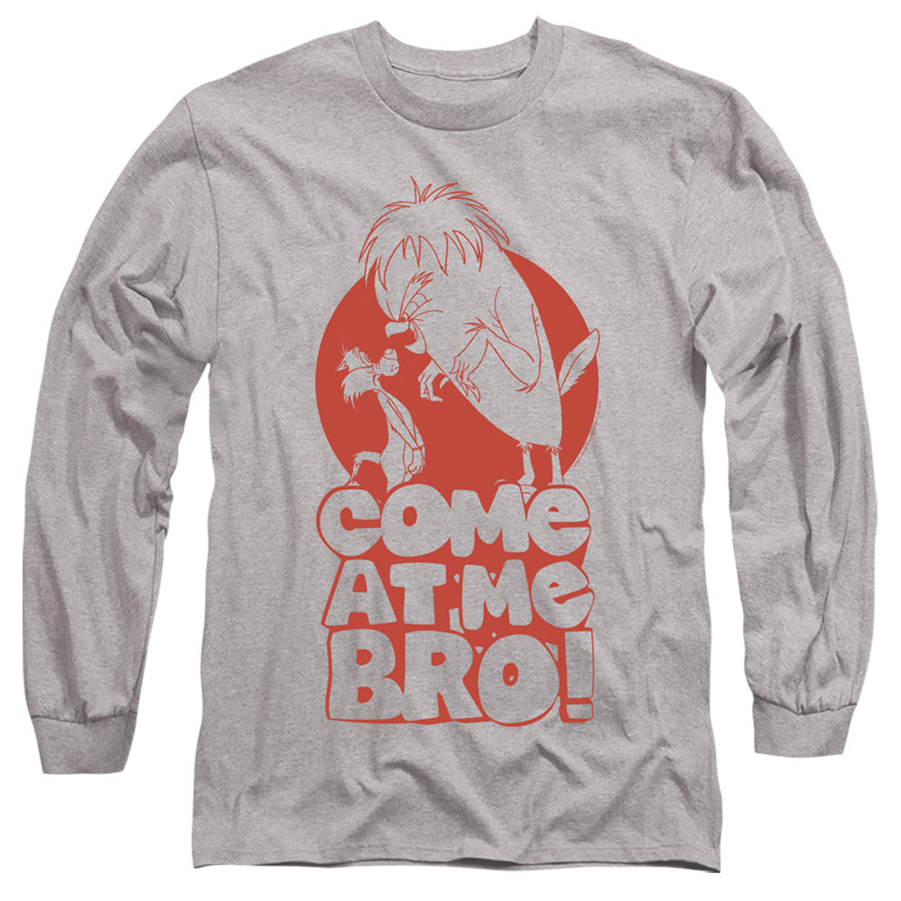 LOONEY TUNES/COME AT ME - L/S ADULT 18/1 - ATHLETIC HEATHER