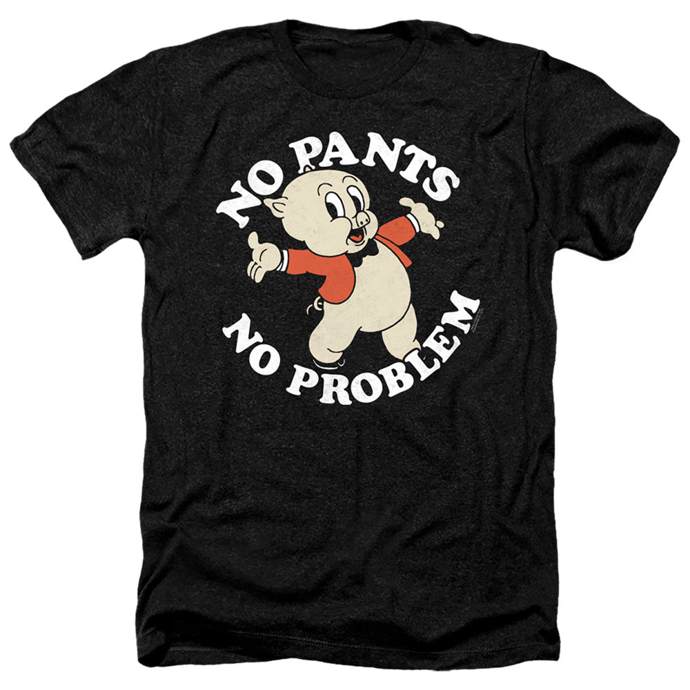 LOONEY TUNES/NO PANTS - ADULT HEATHER - BLACK