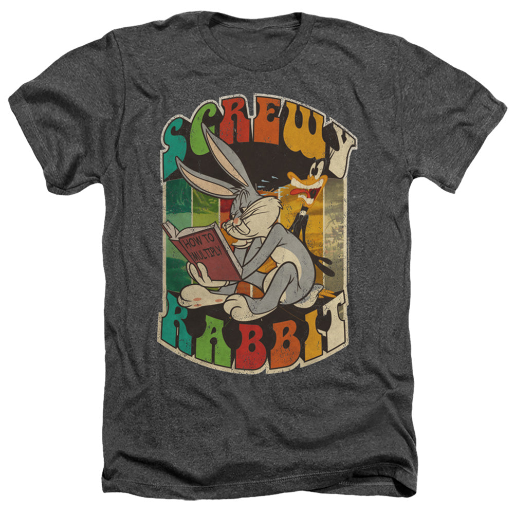LOONEY TUNES/SCREWY RABBIT - ADULT HEATHER - CHARCOAL