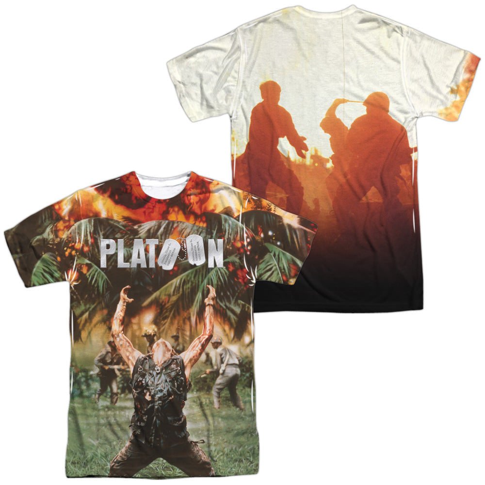 PLATOON/KEY ART (FRONT/BACK PRINT) - S/S ADULT POLY CREW - MULTI