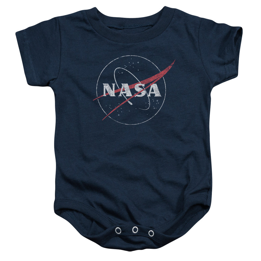 NASA/DISTRESSED LOGO - INFANT SNAPSUIT - NAVY