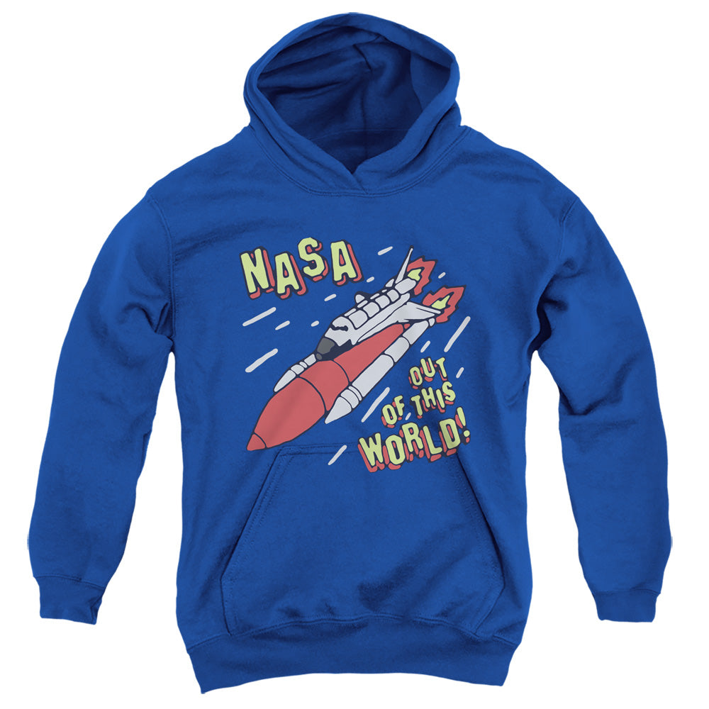 NASA/OUT OF THIS WORLD - YOUTH PULLOVER HOODIE - ROYAL BLUE