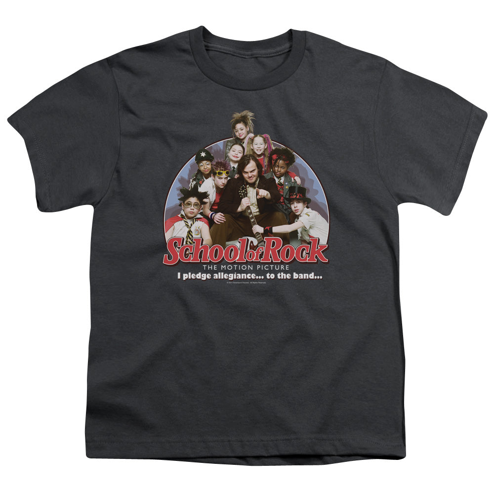 SCHOOL OF ROCK/I PLEDGE ALLEGIANCE - S/S YOUTH 18/1 - CHARCOAL