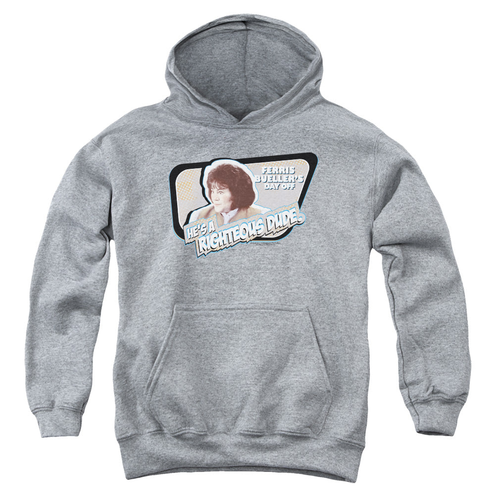 FERRIS BUELLER/GRACE - YOUTH PULLOVER HOODIE - ATHLETIC HEATHER