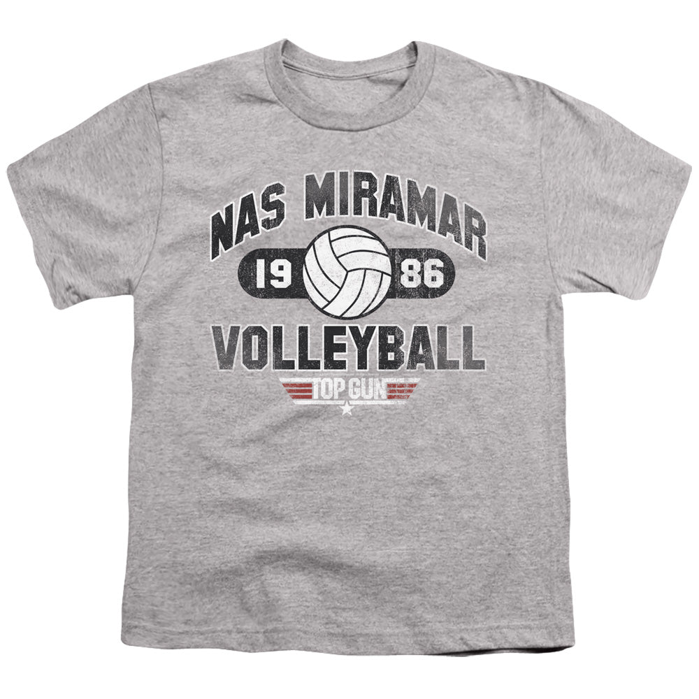 TOP GUN/NAS MIRAMAR VOLLEYBALL - S/S YOUTH 18/1 - ATHLETIC HEATHER