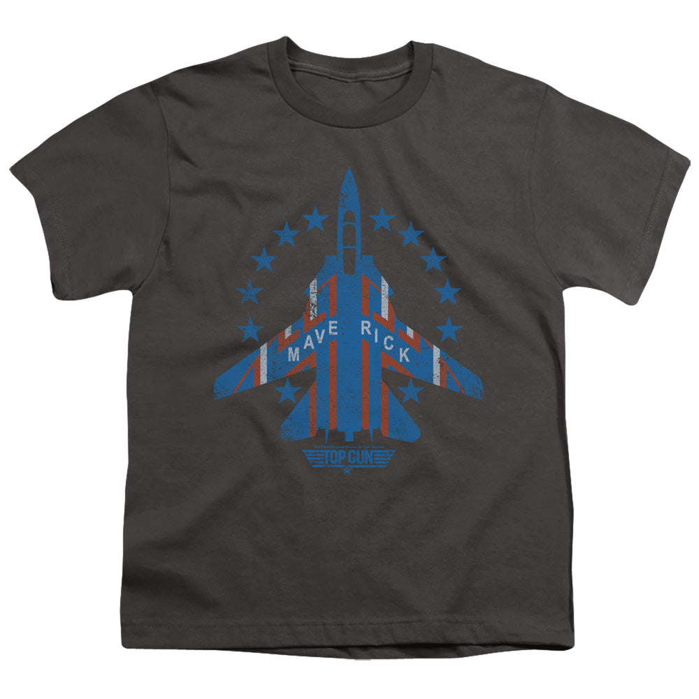TOP GUN/MAVERICK - S/S YOUTH 18/1 - CHARCOAL