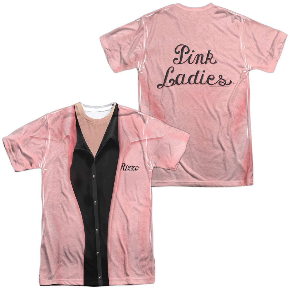 GREASE/RIZZO PINK LAIDES (FRONT/BACK PRINT) -  S/S ADULT POLY CREW - MULTI