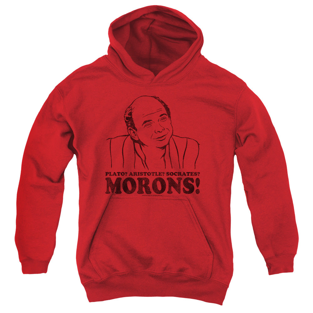 PRINCESS BRIDE/MORONS - YOUTH PULLOVER HOODIE - RED