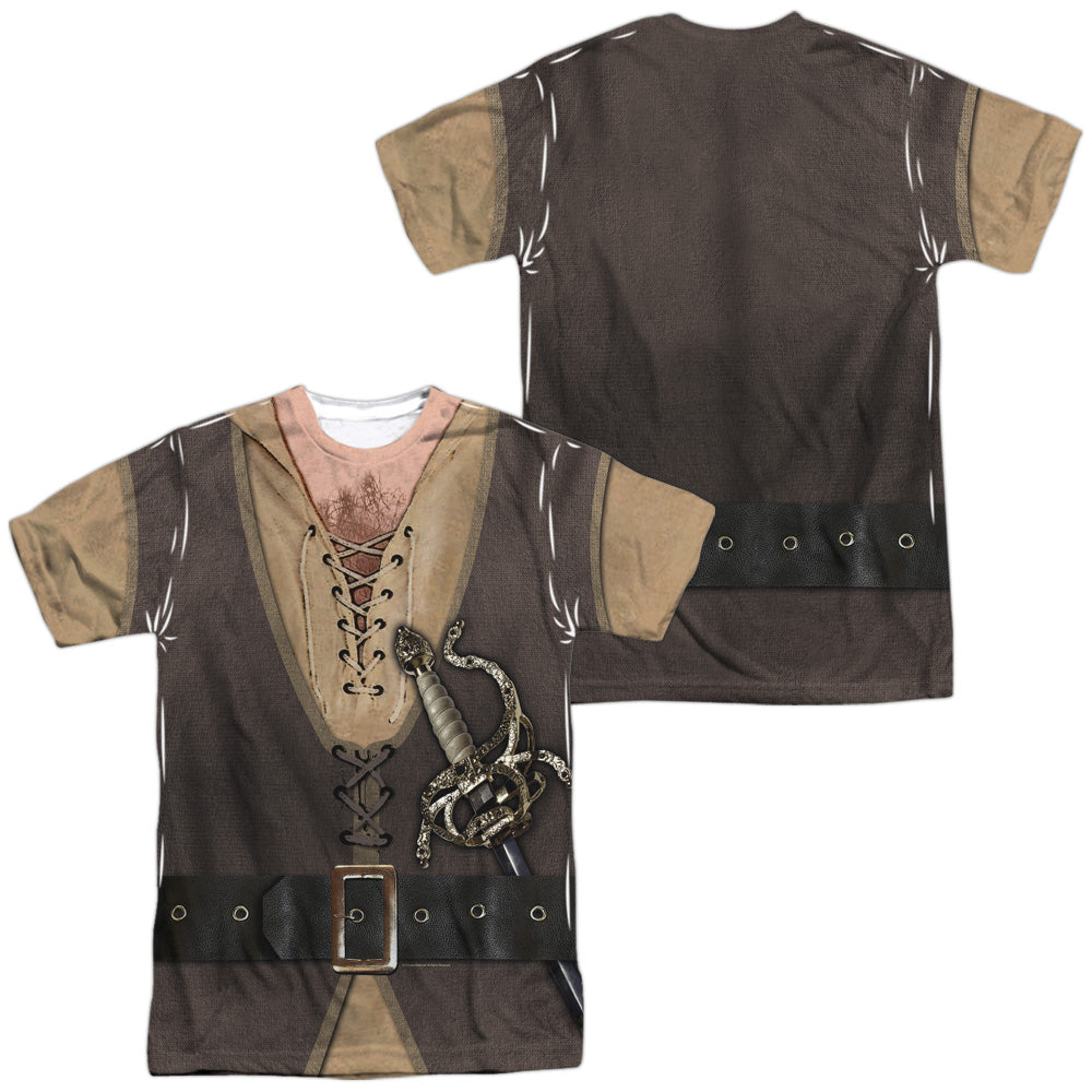 PRINCESS BRIDE/MONTOYA COSTUME (FRONT/BACK PRINT) - S/S ADULT POLY CREW - MULTI