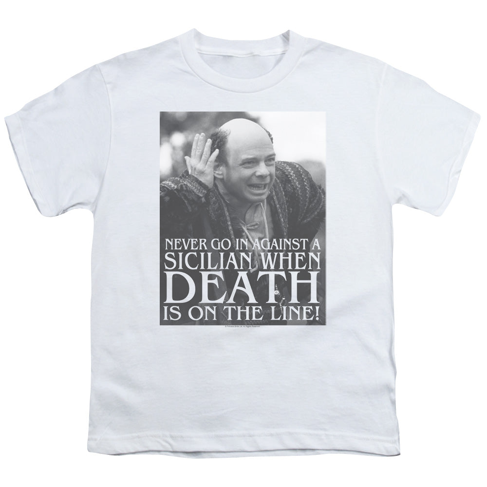 PRINCESS BRIDE/SICILIAN - S/S YOUTH 18/1 - WHITE