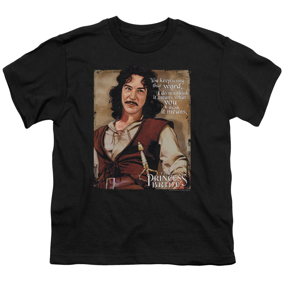 PRINCESS BRIDE/WORD - S/S YOUTH 18/1 - BLACK