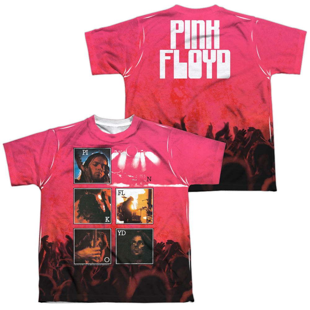 PINK FLOYD/LIVE (FRONT/BACK PRINT) - S/S YOUTH POLY CREW - MULTI