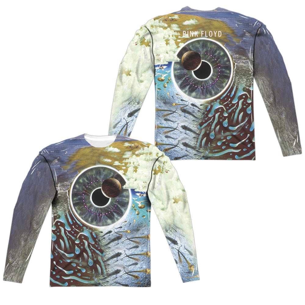 PINK FLOYD/PULSE (FRONT/BACK PRINT) - L/S ADULT POLY CREW  - MULTI
