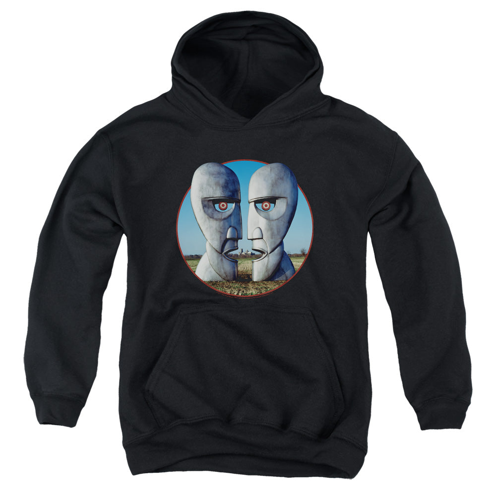 PINK FLOYD/DIVISION BELL COVER - YOUTH PULLOVER HOODIE - BLACK