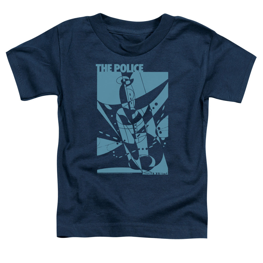 THE POLICE/MESSAGE IN A BOTTLE - S/S TODDLER TEE - NAVY