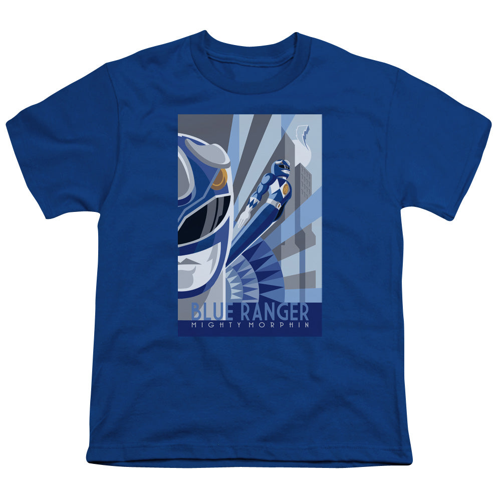 POWER RANGERS/BLUE RANGER DECO - S/S YOUTH 18/1 - ROYAL BLUE