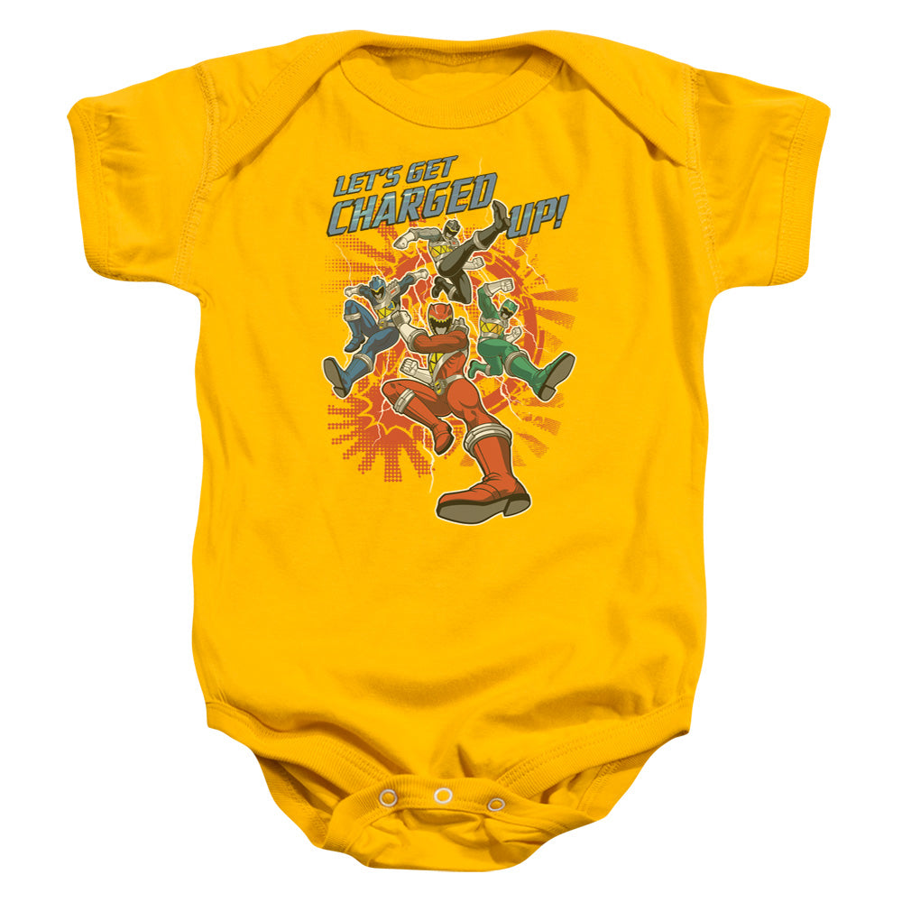 POWER RANGERS DINO CHARGE/CHARGED UP - INFANT SNAPSUIT - GOLD