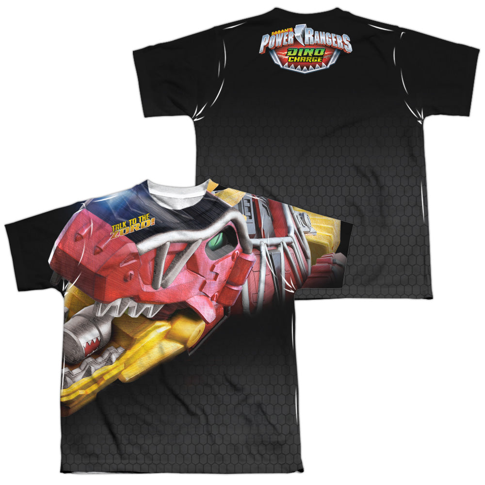 POWER RANGERS DINO CHARGE/BIG ZORD (FRONT/BACK PRINT) - S/S YOUTH POLY CREW - MULTI