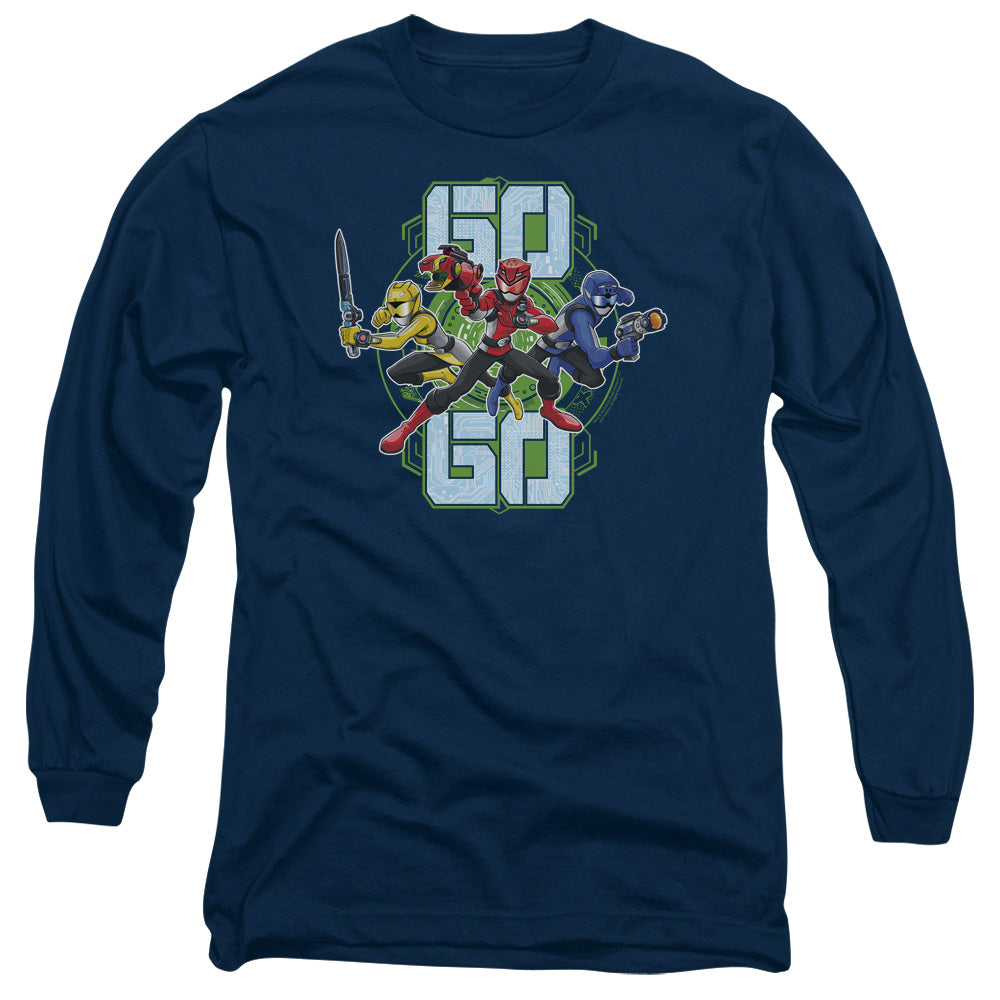 POWER RANGERS BEAST MORPHERS/GO GO - L/S ADULT 18/1 - NAVY