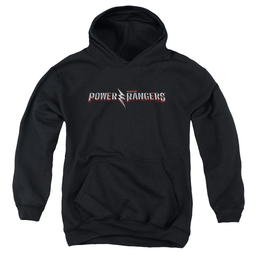 POWER RANGERS MOVIE/MOVIE LOGO - YOUTH PULLOVER HOODIE - BLACK