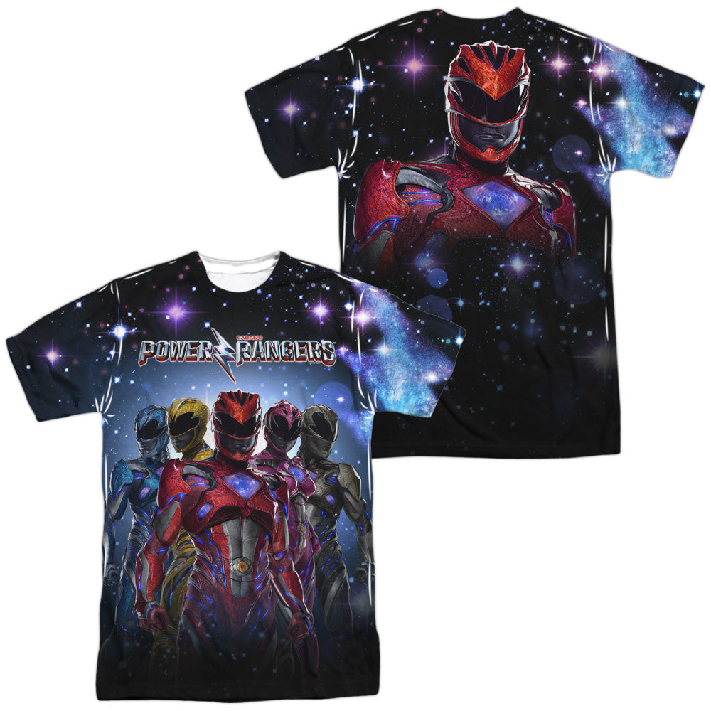POWER RANGERS MOVIE/POWER SURGE (FRONT/BACK PRINT) - S/S ADULT POLY CREW - MULTI