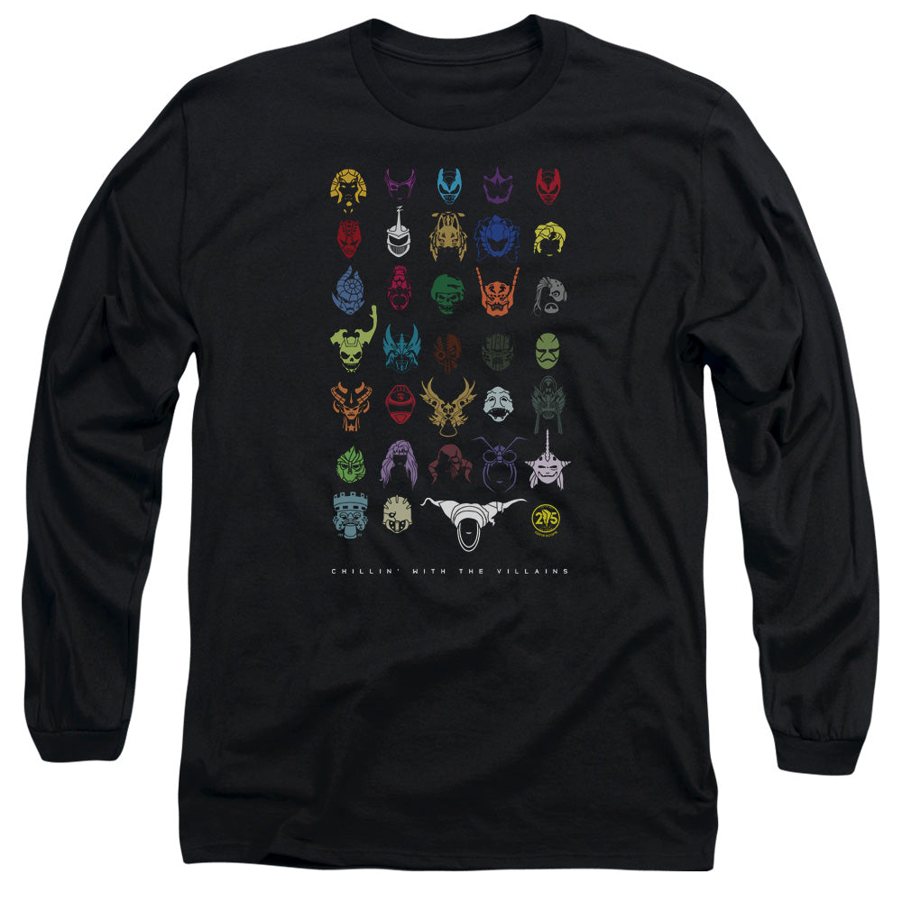 POWER RANGERS/VILLIANS - L/S ADULT 18/1 - BLACK