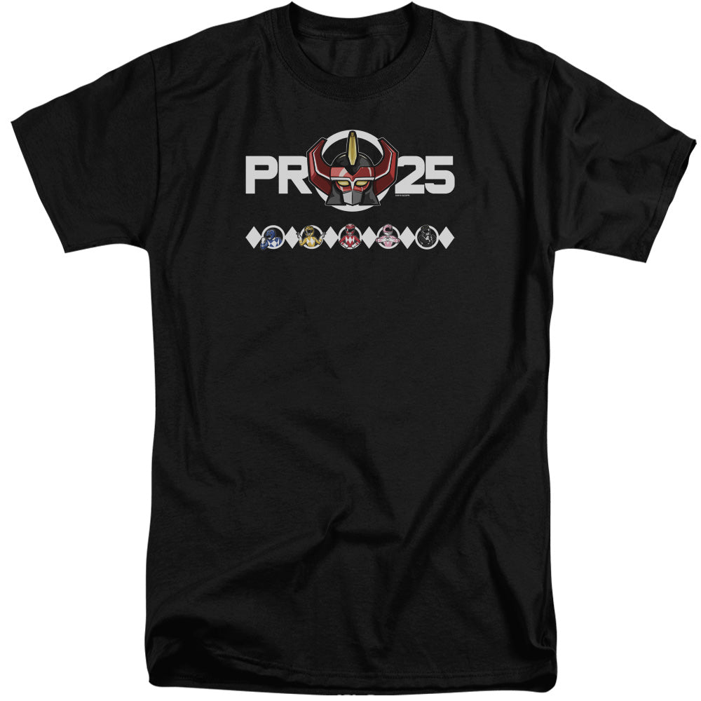 POWER RANGERS/MEGAZORD 25 - S/S ADULT TALL 18/1 - BLACK