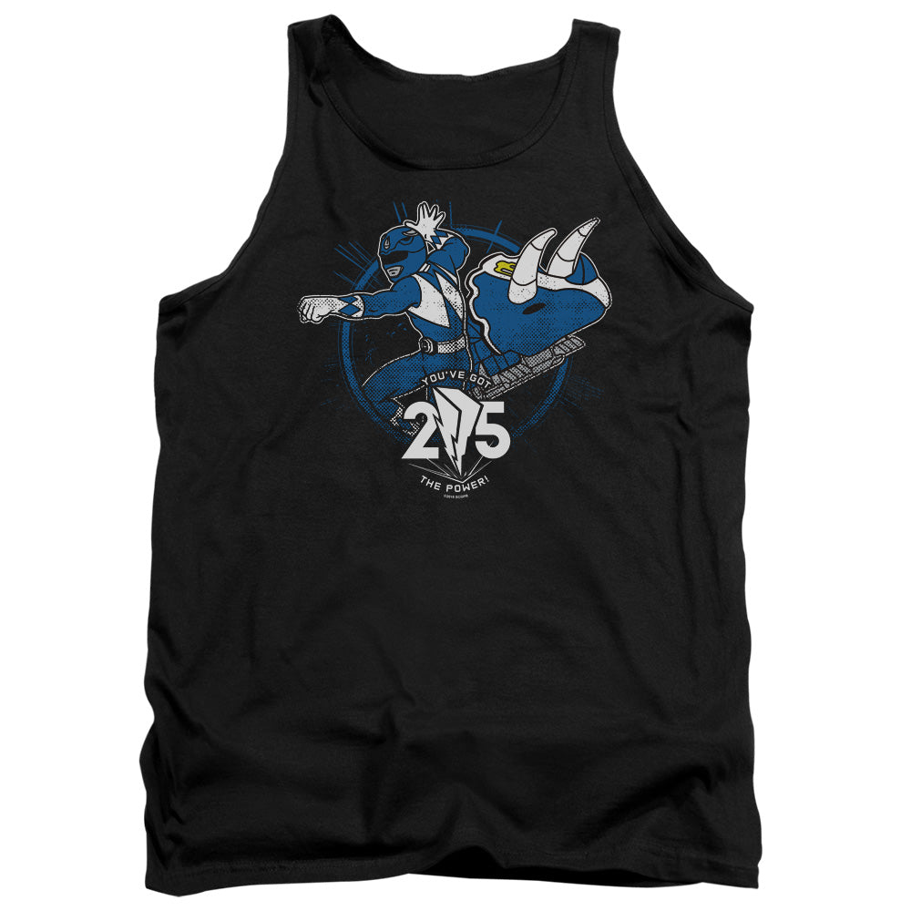 POWER RANGERS/BLUE 25 - ADULT TANK - BLACK