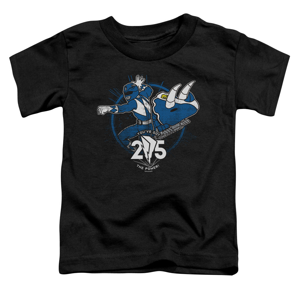 POWER RANGERS/BLUE 25 - S/S TODDLER TEE - BLACK