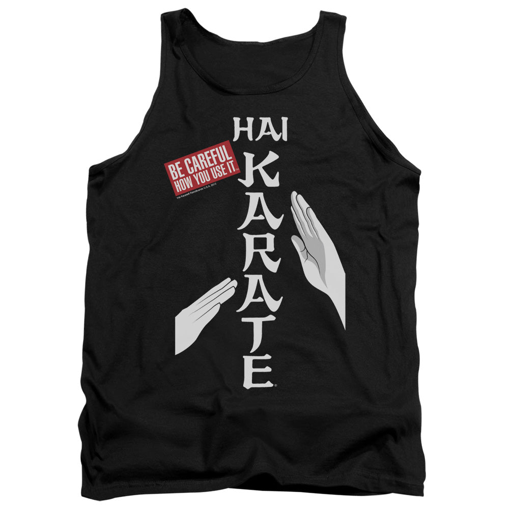 HAI KARATE/BE CAREFUL - ADULT TANK - BLACK